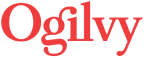 Ogilvy logo in elegant red script.