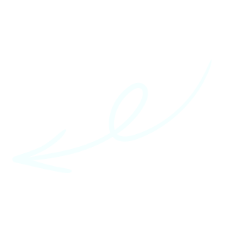 The image shows a simple white line drawing of a stylized arrow with a loop on a black background. the design is minimalistic and elegant, with a sense of motion implied by the lines.